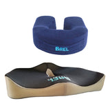 Bael Wellness Supportive Seat Cushion & Neck Pillow for Travel & Home