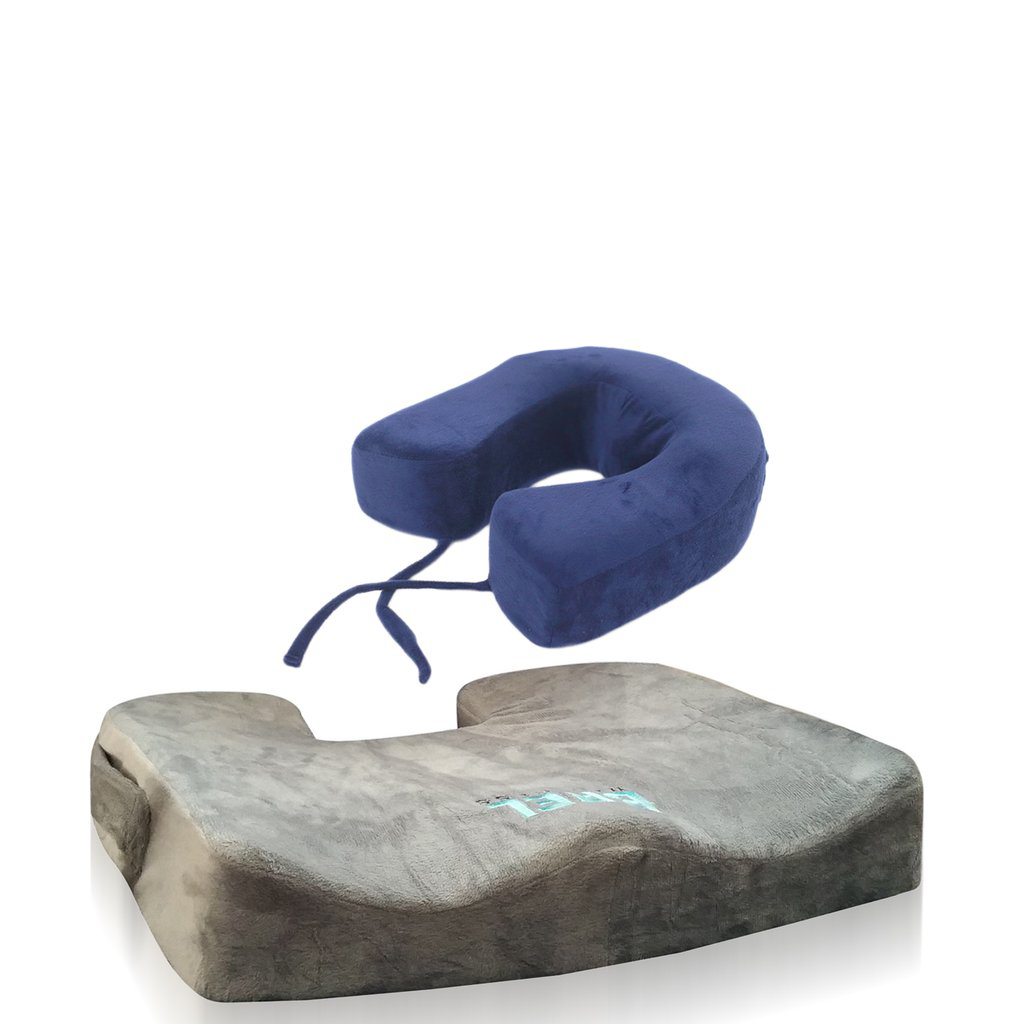 Bael Wellness Ergonomic Seat & Neck Cushion – Comfortable Support for Long Sitting