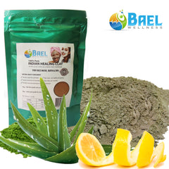 Bael Wellness Clay Mask Bentonite/Aloe Vera/Lemon Peel Powder