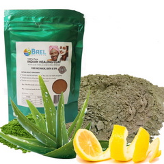 Bael Wellness Clay Mask (Pack of 2), Bentonite/Aloe Vera/Lemon Peel Powder